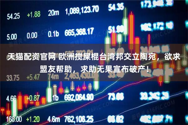 天猫配资官网 欧洲搅屎棍台湾邦交立陶宛，欲求盟友帮助，求助无果宣布破产！